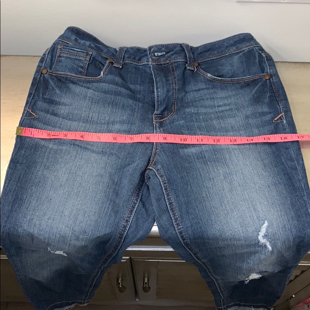 1822 size 6 skinny jeans ankle length with fringe